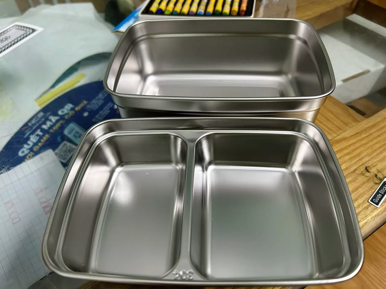 Hộp cơm 2 tầng inox 304 Elmich EL8313 dung tích 1.5L