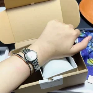 Đồng Hồ Nữ SCOTTIE Mặt Tròn, Dây Thép Chống Gỉ Sét, Đồng Hồ Kháng Nước Tốt