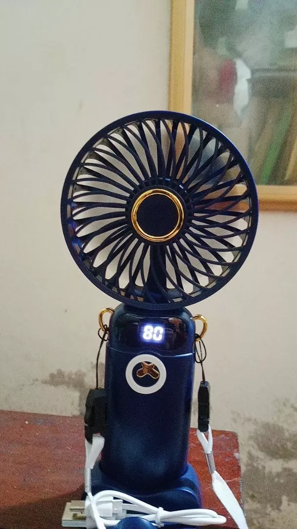 Quạt mini GOOJODOQ quạt cầm tay đa chức năng ba trong một có đế có thể tháo rời