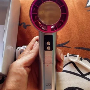 [Mới 2025]Quạt cầm tay mini Goojodoq tốc độ cao, điều chỉnh vô hạn 100 cấp độ, làm mát nhanh với miếng đệm chườm lạnh
