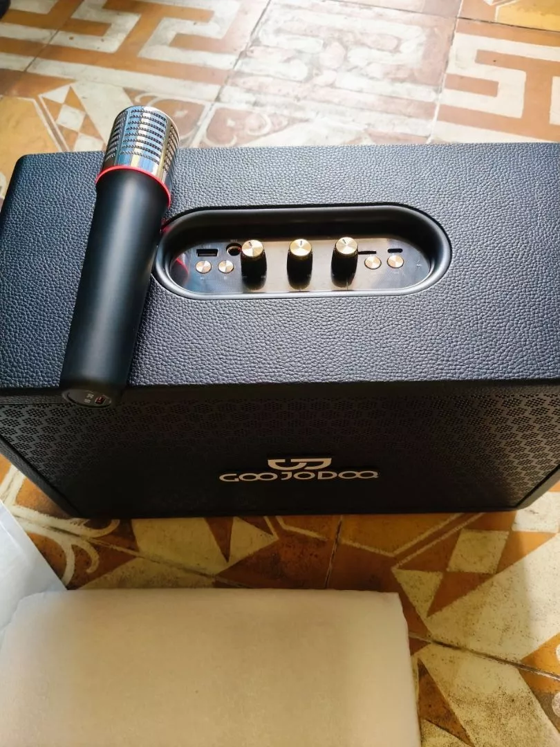 Loa Bluetooth GOOJODOQ Retro, âm thanh nổi 4 kênh, âm trầm mạnh mẽ 60W, 6000mAh, 3 chế độ phát lại