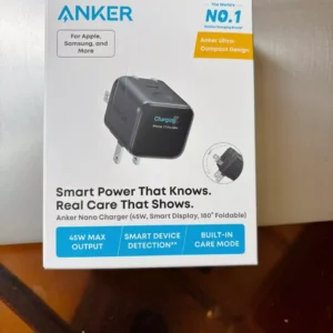 [ANKER] Củ Sạc Nhanh Anker Nano 45W | Màn Hình LED | Chân gập 180° | Sạc iPhone 15/16/17, Samsung, iPad - A121D