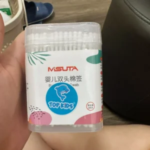 Tăm bông Misuta đầu xoăn và dệt 200 que