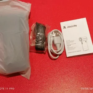 Quạt cầm tay mini Jisulife Life 9 ABS 5 cấp độ gió 3600mAh/5000mAh - Sử dụng liên tục 12h - Chính hãng - BH 12 tháng