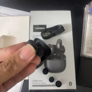 Tai nghe UGREEN Dots Bluetooth 6.0TWS Hỗ trợ 2 Mic Bộ mã âm AAC / SBC Âm thanh âm thanh Hi-Pure Âm thanh không gian Âm có độ trễ thấp Điều khiển ứng dụng Tai nghe không dây