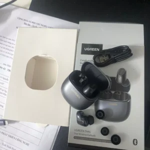 Tai nghe UGREEN Dots Bluetooth 6.0TWS Hỗ trợ 2 Mic Bộ mã âm AAC / SBC Âm thanh âm thanh Hi-Pure Âm thanh không gian Âm có độ trễ thấp Điều khiển ứng dụng Tai nghe không dây