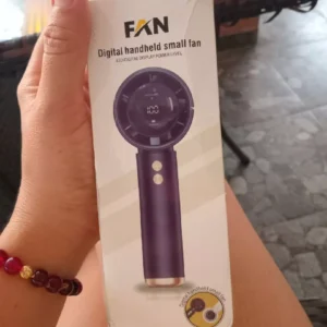 Quạt Minu cầm tay N68 5000mAh, gió mạnh 100 Turbo, hiển thị pin có kèm sạc di dộng