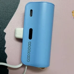 GOOJODOQ 4000mAh Mini Power Bank Sạc di động Type-C và phích cắm cho điện thoại/đồng hồ/tai nghe