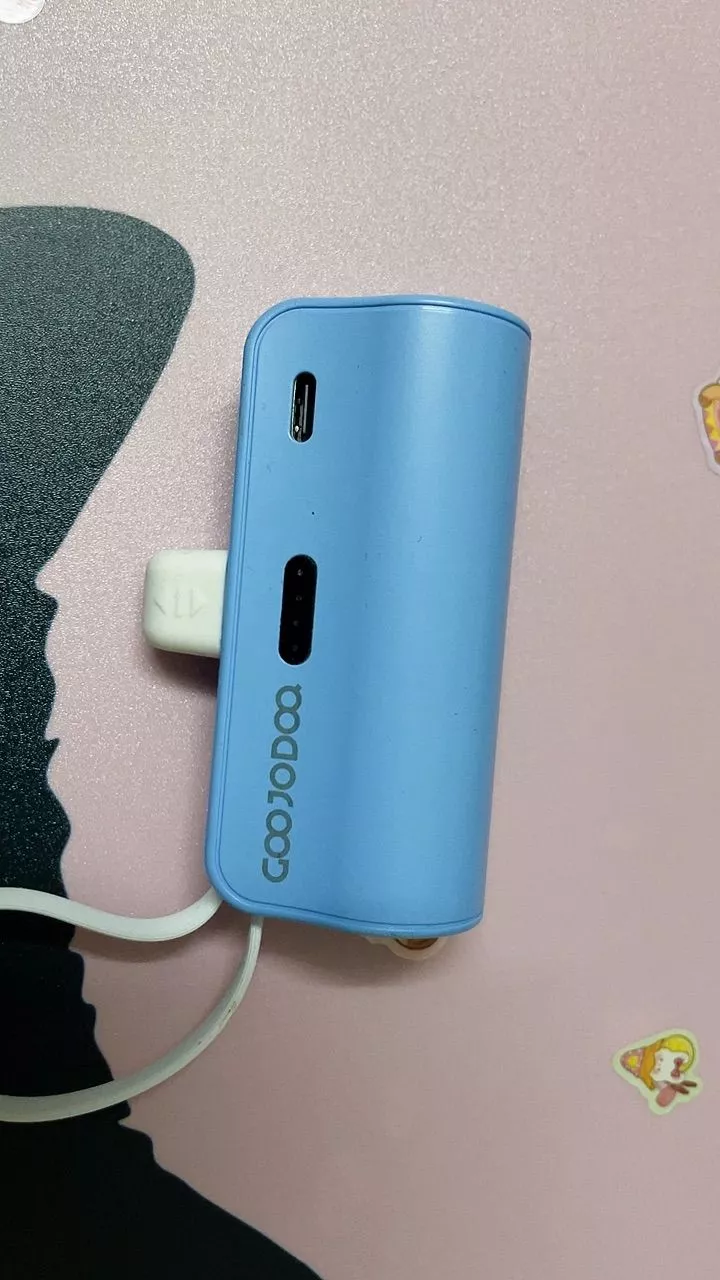 GOOJODOQ 4000mAh Mini Power Bank Sạc di động Type-C và phích cắm cho điện thoại/đồng hồ/tai nghe
