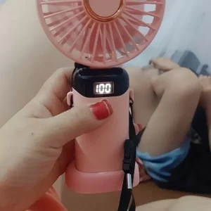 Quạt cầm tay mini gấp gọn 5 cấp độ Didooglt sạc pin tiện dụng, tích điện nhỏ gọn, dễ mang đi