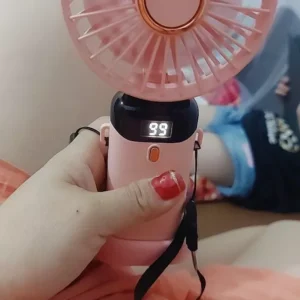 Quạt cầm tay mini gấp gọn 5 cấp độ Didooglt sạc pin tiện dụng, tích điện nhỏ gọn, dễ mang đi