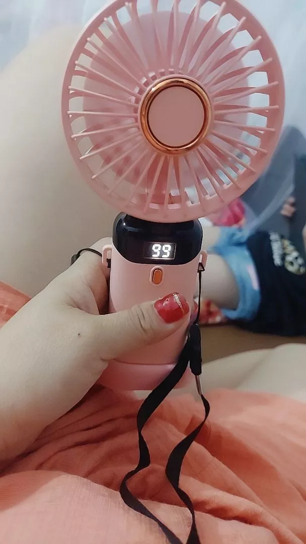 Quạt cầm tay mini gấp gọn 5 cấp độ Didooglt sạc pin tiện dụng, tích điện nhỏ gọn, dễ mang đi