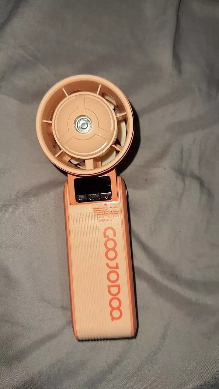 Quạt Phun Sương Turbo GOOJODOQ, 100 Tốc Độ, Pin 3600mAh (11.5H), Gió Mạnh,Xoay 180° điều chỉnh