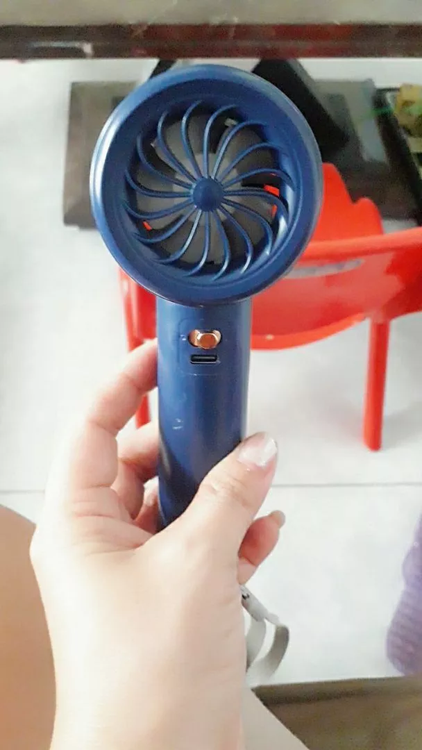 Quạt Minu cầm tay N68 5000mAh, gió mạnh 100 Turbo, hiển thị pin có kèm sạc di dộng