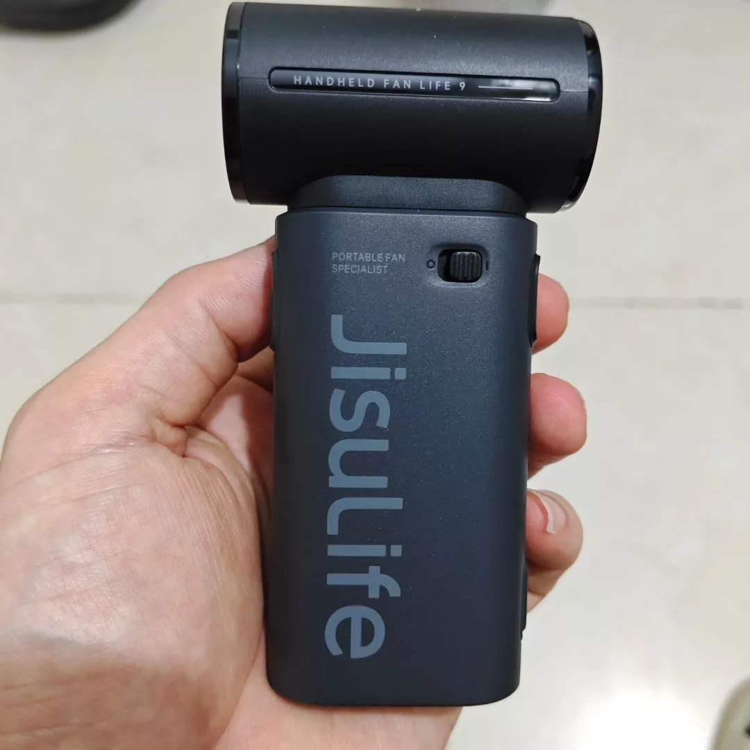 Quạt cầm tay mini Jisulife Life 9 ABS 5 cấp độ gió 3600mAh/5000mAh - Sử dụng liên tục 12h - Chính hãng - BH 12 tháng