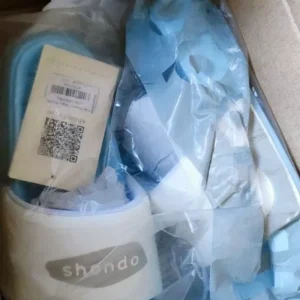 Dép Quai Ngang Nam Nữ Shondo Trendy 3 Màu Xanh Phối Quai Trắng TR33500