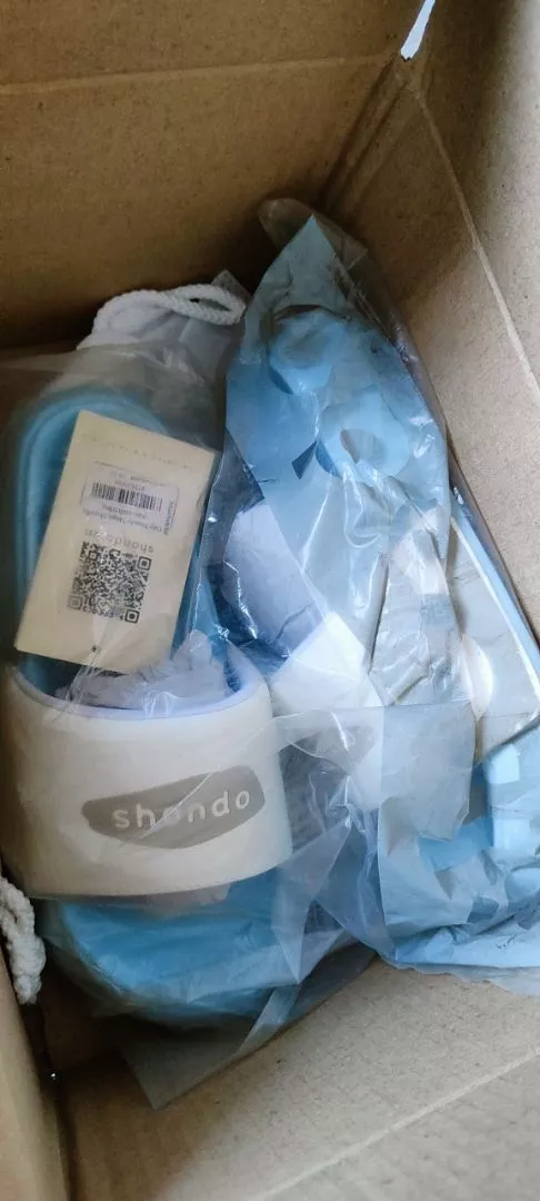 Dép Quai Ngang Nam Nữ Shondo Trendy 3 Màu Xanh Phối Quai Trắng TR33500