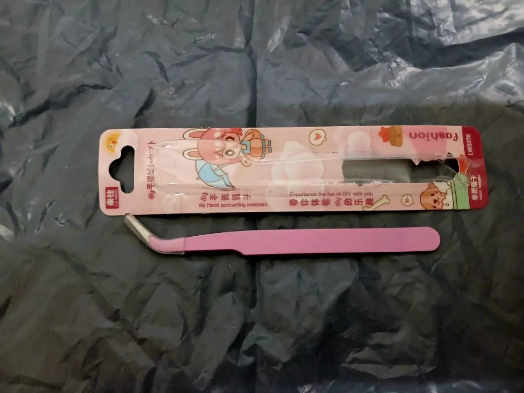 Nhíp Gắp Mi Giả Đầu Cong Chính Xác, Không Trượt, Dễ Gắp - Hỗ Trợ Trang Điểm Nhanh