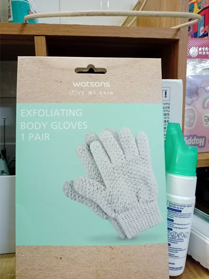 Găng Tay Tắm Watsons Exfoliating Body Gloves 1 Pair