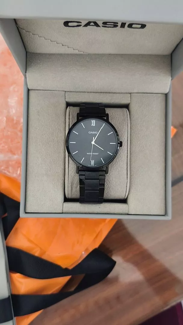 (Chính Hãng) Đồng Hồ Nam Casio MTP-VT01B-1B Dây Kim Loại Đen Size 40mm - Bảo Hành 7 Năm