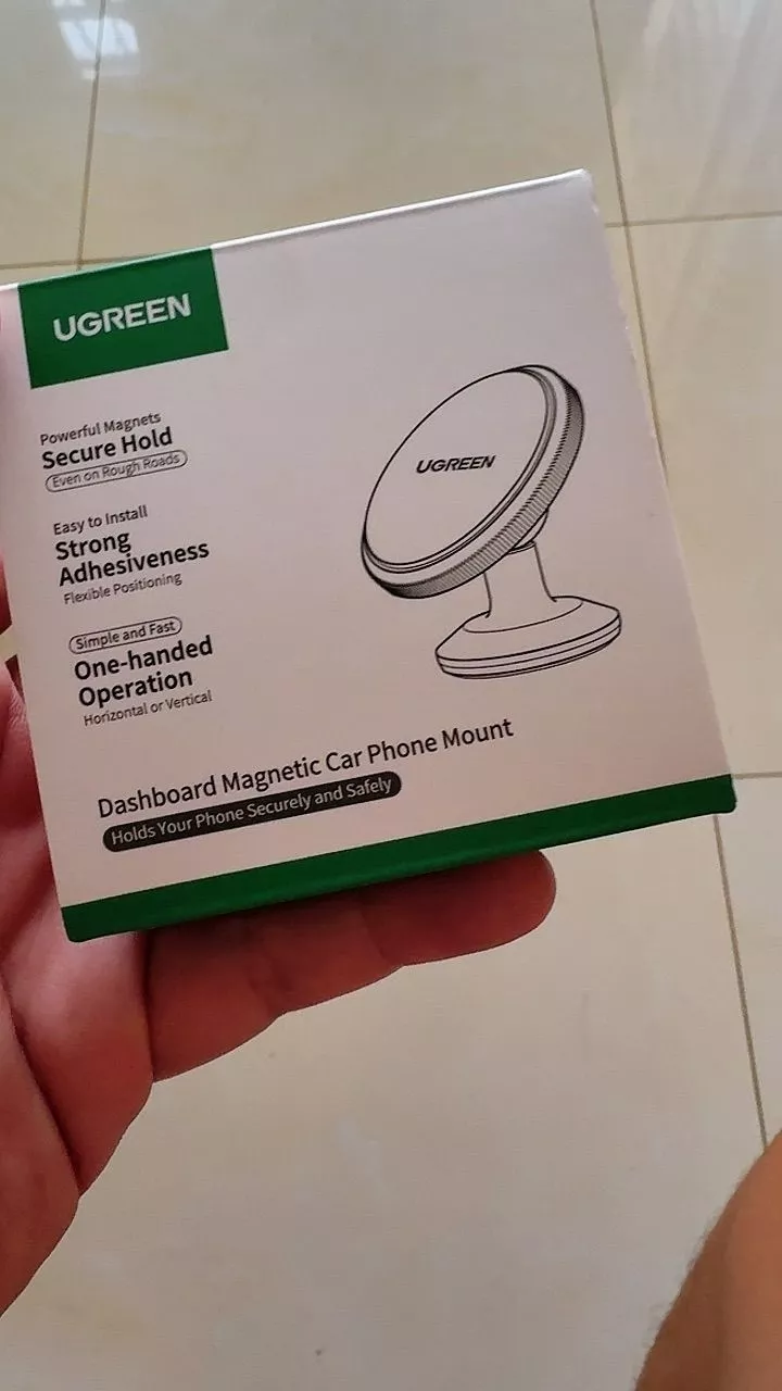 Giá đỡ điện thoại từ tính trên xe UGREEN có nam châm xoay 360°, kích thước mini, tiện dụng cao cấp, cho iPhone 17/16/15/14 Pro max, Samsung S26/25/S24 Ultra