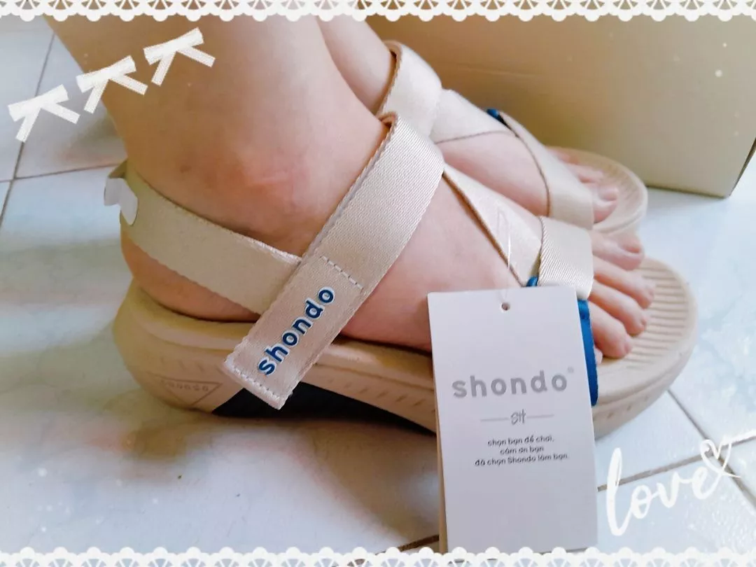 Giày Sandal Nam Nữ Shondo F7R Đế Cao 5cm Nhẹ Đi Học Đi Chơi Nhiều Màu