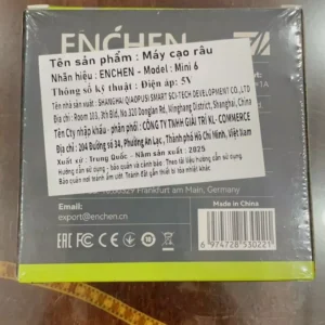 Máy cạo râu Enchen Mini X, 15 lưỡi dao tự mài, đầu cạo 3D chống nước toàn thân - BH 12 tháng