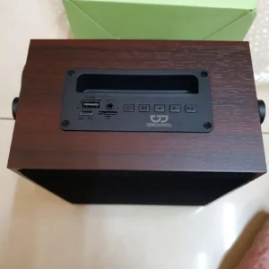 Loa Gỗ Retro GOOJODOQ Âm Thanh Hi-Fi, Nhỏ Gọn, Pin Lâu, Bluetooth 6.0