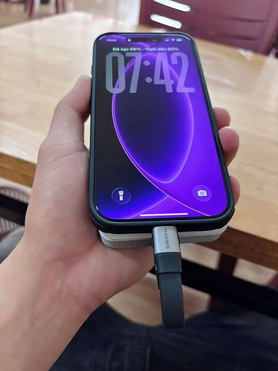CUKTECH Pin Dự Phòng Từ Tính Sạc Nhanh 55W 10000mAh Hỗ Trợ Sạc Không Dây Tích Hợp Dây cho iP 16–12