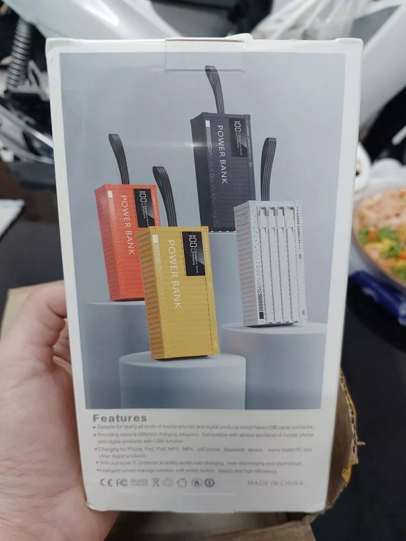 Bộ sạc điện thoại kiểu dáng Container 50.000MAH - 120W, 4 cổng USB, sạc nhanh PD 20W, bảo hành 6 tháng - AUDIO365