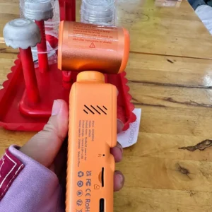 Quạt máy ảnh cầm tay GOOJODOQ GFS025, 100 cài đặt tốc độ quạt, tích hợp ảnh / video, hệ thống độc lập kép, chia sẻ dữ liệu liền mạch, khe cắm thẻ SD.