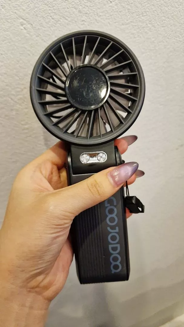 GOOJODOQ Quạt năng lượng mặt trời Mini có thể gập lại 3600 mAh Turbo Jet có thể sạc lại cầm tay Gió mạnh GFS014