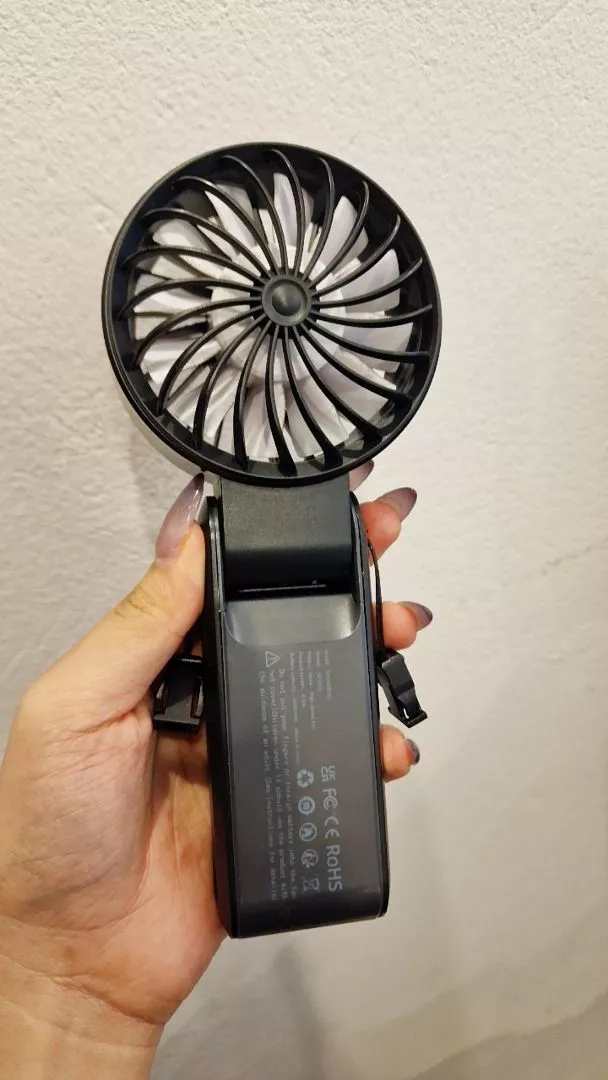 GOOJODOQ Quạt năng lượng mặt trời Mini có thể gập lại 3600 mAh Turbo Jet có thể sạc lại cầm tay Gió mạnh GFS014