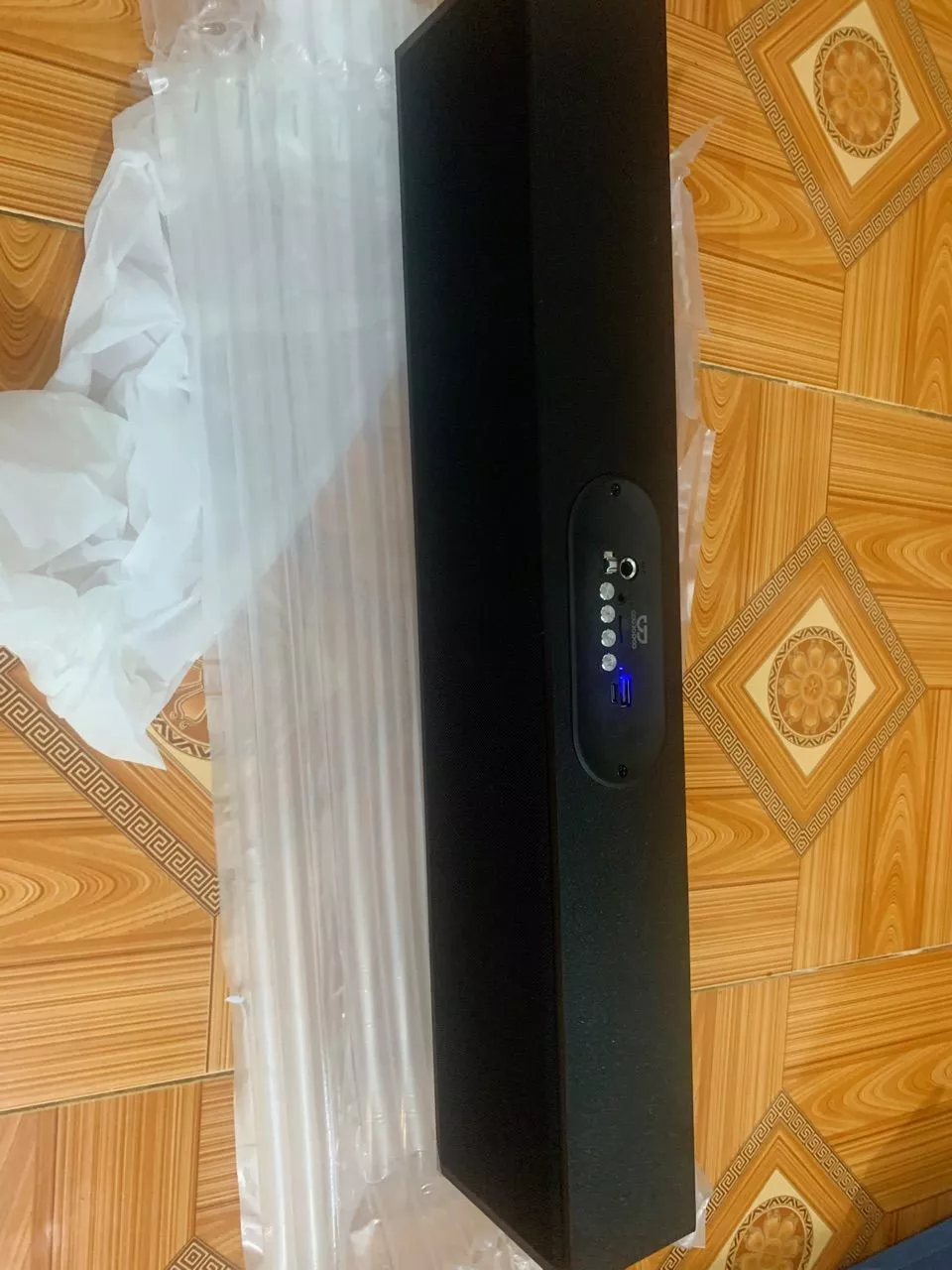 Loa Bluetooth GOOJODOQ hỗ trợ bốn chế độ phát lại và kết nối có dây Loa nhỏ gọn di động vân gỗ đẹp