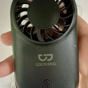Quạt mini cầm tay siêu mỏng GOOJODOQ có tốc độ quay 10.000 vòng/phút và tốc độ gió 9,1 m/giây