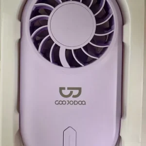 Quạt mini cầm tay siêu mỏng GOOJODOQ có tốc độ quay 10.000 vòng/phút và tốc độ gió 9,1 m/giây
