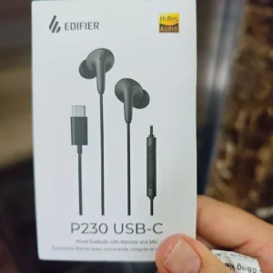 Tai Nghe Dây Có Đệm Tai EDIFIER P230 USB-C - Nhét Tai Thoải Mái - Âm Thanh Chân Thực - Chuẩn IP54 - 15 Tháng Bảo Hành