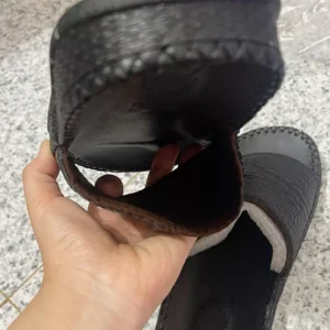 Dép Quai Ngang Nam Da Bò 100% DONAVY Cao Cấp, Dập Quai Cá Sấu Fashion D.CSL