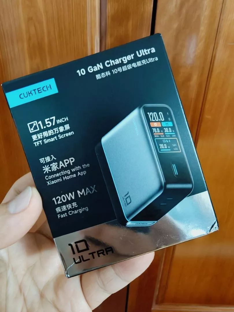 Củ Sạc Nhanh CUKTECH GaN 120W 4 Cổng Điều Khiển App Mi Home Cho Laptop/MacBook/iP 17/16/15 Pro Max/Xiaomi 17/Samsung S26