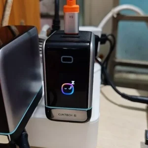 Củ Sạc Nhanh CUKTECH GaN 100W Màn Hình Hiển Thị 3 Cổng Type-C Sạc Laptop 65W Tương Thích iP 17 Pro Max/MacBook/Xiaomi