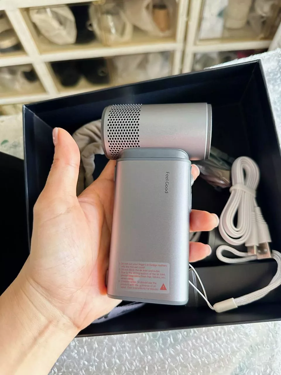 Quạt ngoài trời đa năng 3 in 1 13500mAh Jisulife Ultra1 | Tích hợp đèn pin và sạc qua USB-A/USB-C | BH 12 tháng 1 đổi 1