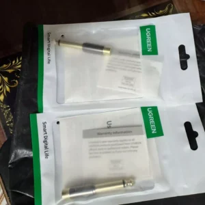 UGREEN RCA sang 6.5mm 6.35mm 1 / 4 Bộ chuyển đổi mạ vàng Đồng nguyên chất 6,5mm Nam sang RCA Nữ sang Jack TS Mono Adapter Âm thanh