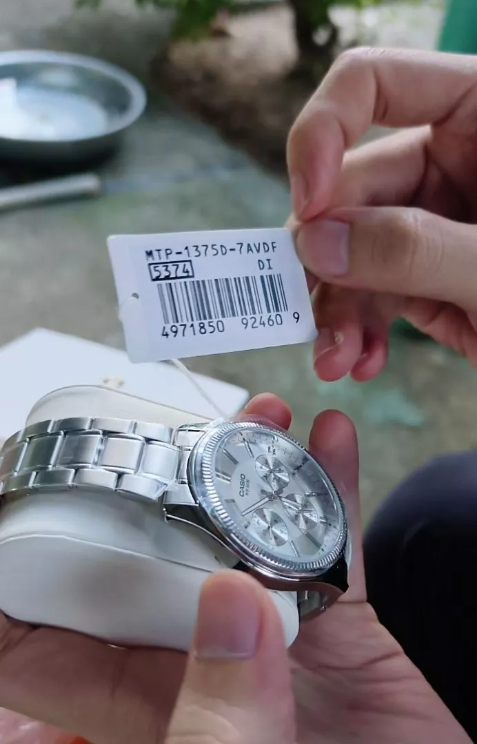 (Chính Hãng) Casio Nam MTP-1375D-7A Mặt Trắng Size 42mm - Bảo Hành 7 Năm