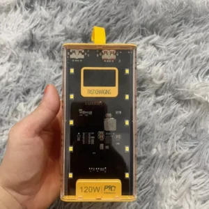 Bộ sạc 50.000mAh, công suất120W, sạc nhanh PD 22.5W, kèm 4 cáp sạc, có đèn led - AUDIO365