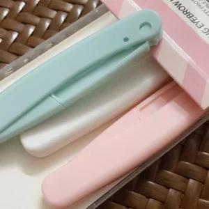 Hộp 3 dao cạo tỉa lông mày hàng nội địa Trung cao cấp đúc hộp chắc chắn