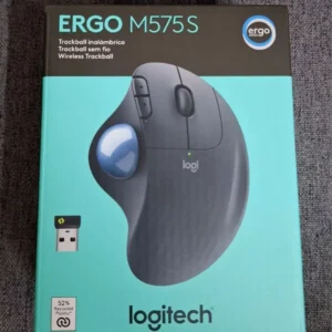 Chuột không dây Công Thái Học Logitech Ergo M575s Silent - Bluetooth, Giảm ồn, Trackball ngón cái