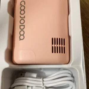 GOOJODOQ 3000mAh Quạt Đeo Hông Turbo 8m/s,Sạc Type-C, Màn Hình Số, 6 Cấp Gió, Dây Đeo Cổ