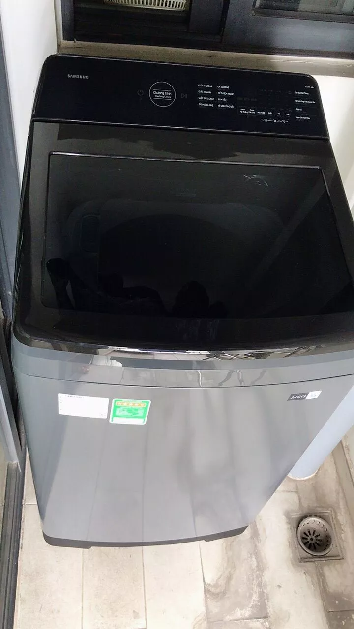 Máy Giặt Samsung Cửa TrênWA40F95E1CSV 9.5kg - Động cơ Digital Inverter, màu Xám Đen