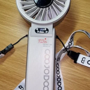 Quạt bỏ túi tốc độ cao GOOJODOQ Màn hình LED tăng cường sức gió gấp 10 lần và dây đeo di động4000mAh