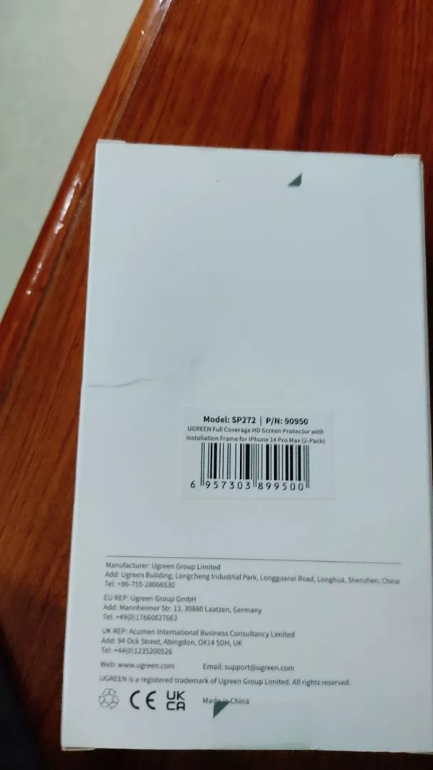 UGREEN 2 Chiếc Bảo Vệ Màn Hình Điện Thoại Cho iPhone 14 / 13 2.5D Full Cover Kính Cường Lực Cho iPhone 14 13